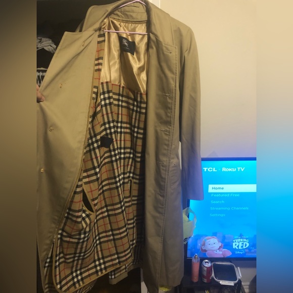 Jackets & Blazers - Burberry coat like new, I only use once. Inside have a removable vest